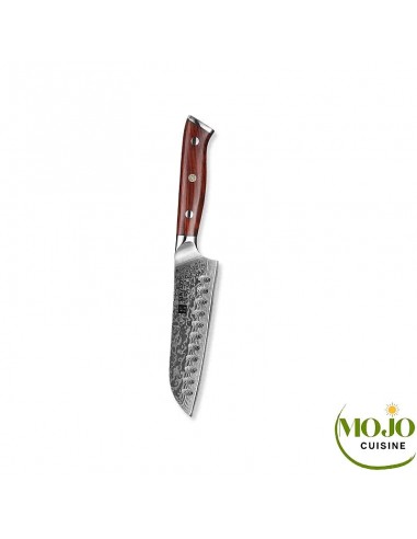 Couteau Santoku damassé Ryōri 12cm Véritable concentré