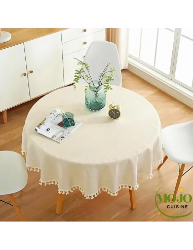 Nappe ronde en lin Flare pas chere