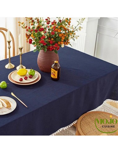 Nappe de table bleu marine Mesa En savoir plus