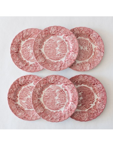 6 assiettes anglaises Wood & Sons roses pour bénéficier 