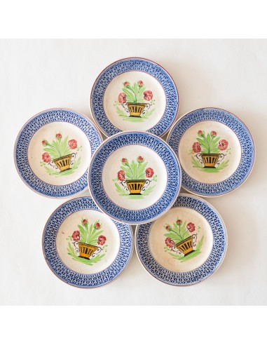 6 assiettes XIXe en porcelaine opaque de Bordeaux online