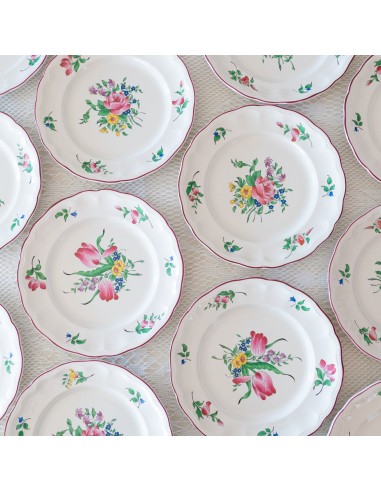 12 assiettes KG Lunéville "Réverbère" Par le système avancé 