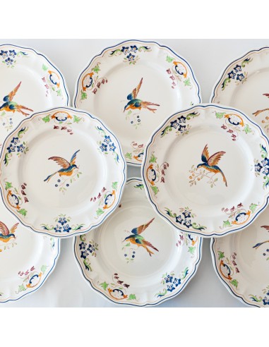 12 assiettes anciennes Longchamp "Cléry" Amélioration de cerveau avec