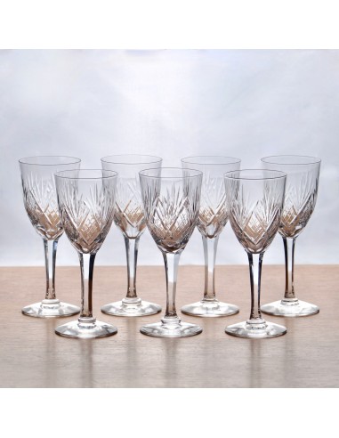 7 verres en cristal de Lorraine Lemberg basket pas cher