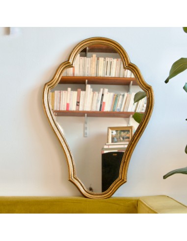 Miroir en bois doré chantourné l'achat 