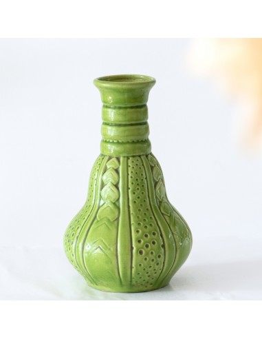 Grand vase ancien artisanal - vert l'achat 