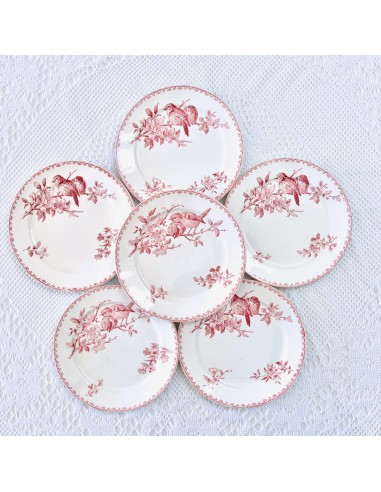 6 assiettes plates XIXe Sarreguemines "Favori" - terre de fer Comment ça marche