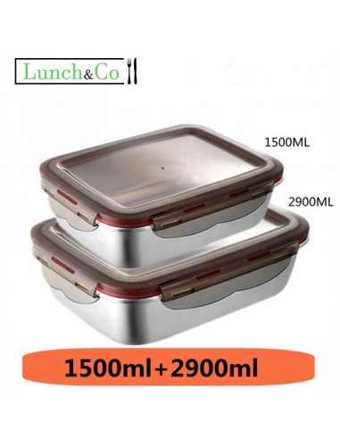 Lunch Box Marron 1500-2900ml en ligne