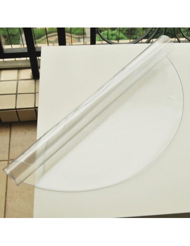 Nappe Transparente  Ronde 130cm Véritable concentré