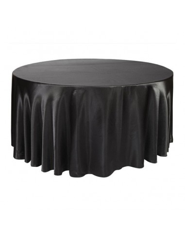 Nappe Ronde  Noir brillant des détails fins