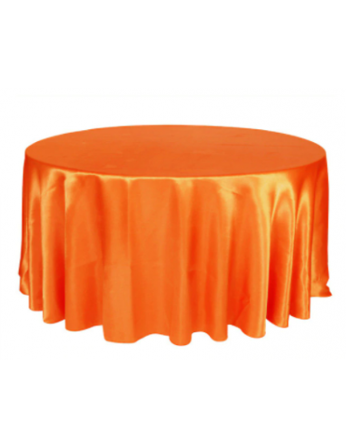 Nappe Ronde  Orange brillant des détails fins