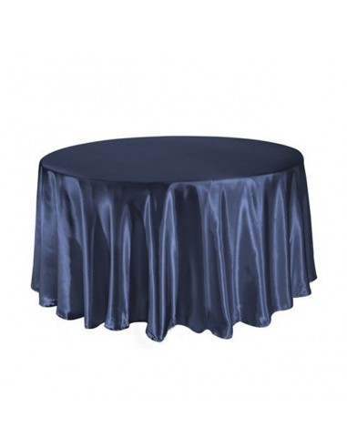 Nappe Ronde  Tissu Bleu Marine votre