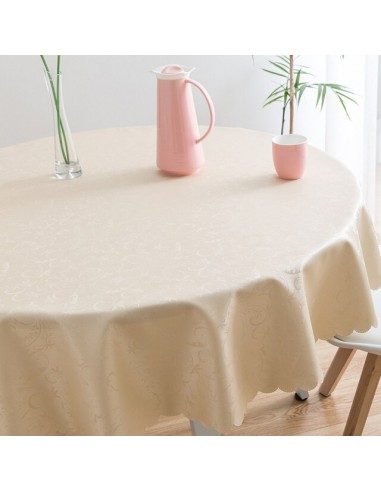 Nappe Ronde  Beige Dans la société mordern