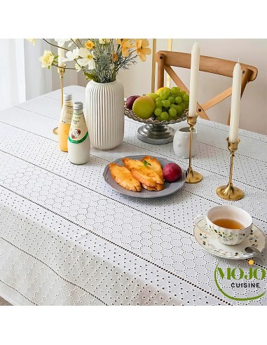 Nappe de table brodée Nieve Pour